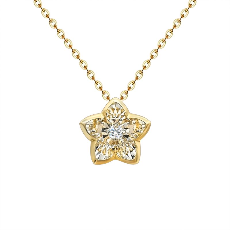 diamond pendant necklace gold
